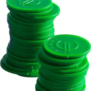 Coin tokens – 100 pcs., BarUp, Green, 100 pcs., ⌀25mm – Main Image Coin tokens – 100 pcs., BarUp, Green, 100 pcs., ⌀25mm - Main Image