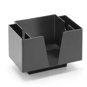 Napkin holder – 3 compartments, BarUp, Black, 193x143x(H)136mm – Main Image Napkin holder - 3 compartments, BarUp, Black, 193x143x(H)136mm - Main Image